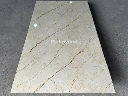 Ốp tường PVC vân đá Kem nhạt PVC202 Galawood