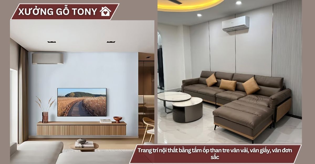 Trang tri noi that bang than tre tro nen sinh dong hon khi ket hop kheo leo cac mau sac va chat lieu khac nhau