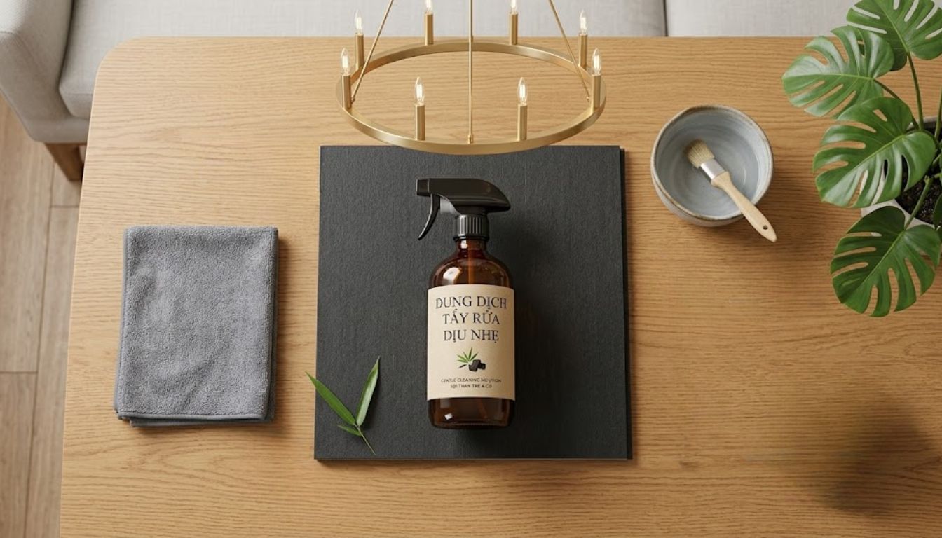 Hướng dẫn chi tiết cách vệ sinh tấm ốp than tre và bảo dưỡng bền đẹp như mới 6 Chuẩn bị dụng cụ và dung dịch cần thiết trước khi vệ sinh tấm ốp than tre