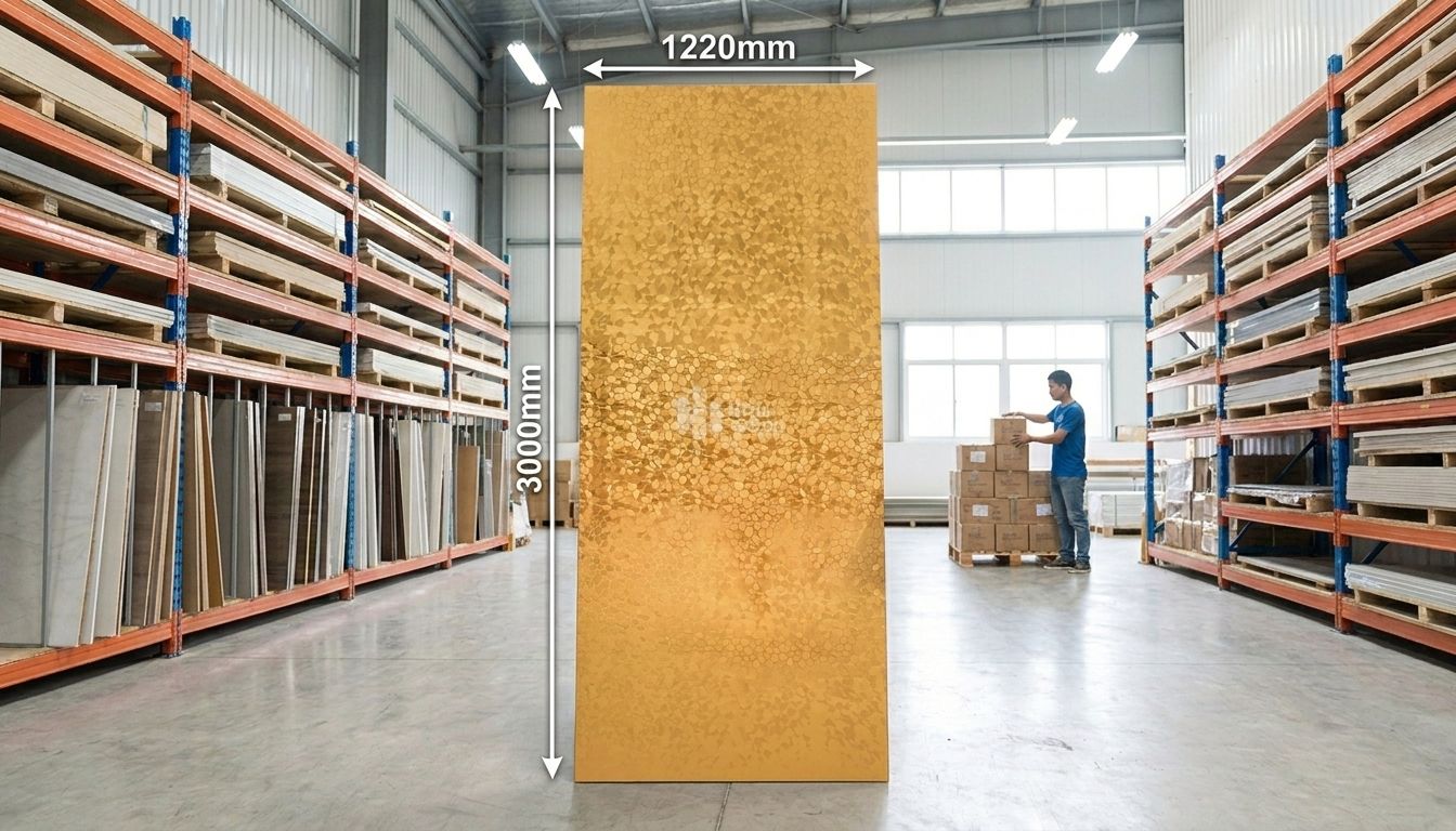 Tấm Ốp Than Tre Mosaic HB103 - Vàng Ánh Kim 5 Tấm Ốp Than Tre Mosaic HB103 - Vàng Ánh Kim