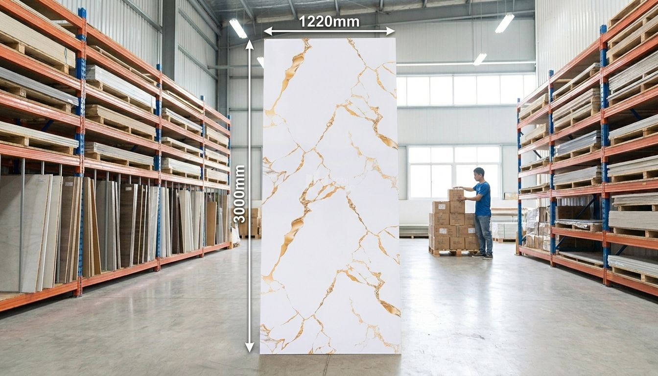 Tấm Ốp Than Tre Vân Đá Marble HB204 - Màu Trắng Vân Vàng Đồng HB204 5 Tấm Ốp Than Tre Vân Đá Marble HB204 - Màu Trắng Vân Vàng Đồng HB204