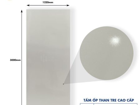 Tấm Ốp Than Tre Đơn Sắc HB304 – Màu Be Xám Ấm
