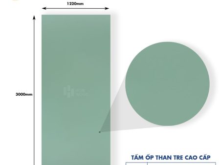 Tấm Ốp Than Tre Đơn Sắc HB305 – Màu Xanh Sage