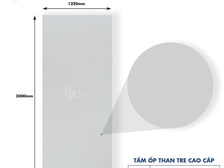 Tấm Ốp Than Tre Đơn Sắc HB306 - Màu Xám Nhạt