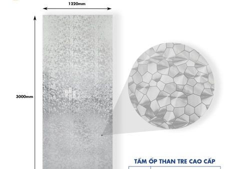 Tấm Ốp Than Tre Mosaic HB102 – Màu Xám Bạc