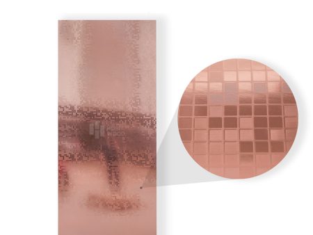 Tấm Ốp Than Tre Mosaic HB101 - Màu Hồng 3 Tấm Ốp Than Tre Mosaic Hồng Đồng Rose Gold Cao Cấp Hobi Wood HB101 3000x1220x8mm