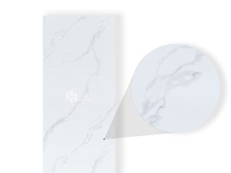 Tấm Ốp Than Tre Vân Đá Marble Trắng Cao Cấp Hobi Wood HB201 3000x1220x8mm