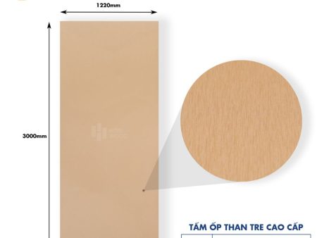 Tấm Ốp Than Tre Vân Kim Loại HB300 - Màu Vàng Đồng