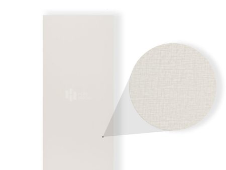 Tấm Ốp Than Tre Vân Vải HB405 - Gam màu kem sáng 3 Tấm ốp than tre vân vải trắng kem HB405 Hobi Wood – kích thước 3000x1220x8mm
