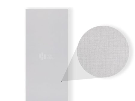 Tấm Ốp Than Tre Vân Vải HB404 - Màu Xám Trắng 3 Tấm ốp than tre vân vải xám trắng HB404 Hobi Wood – kích thước 3000x1220x8mm