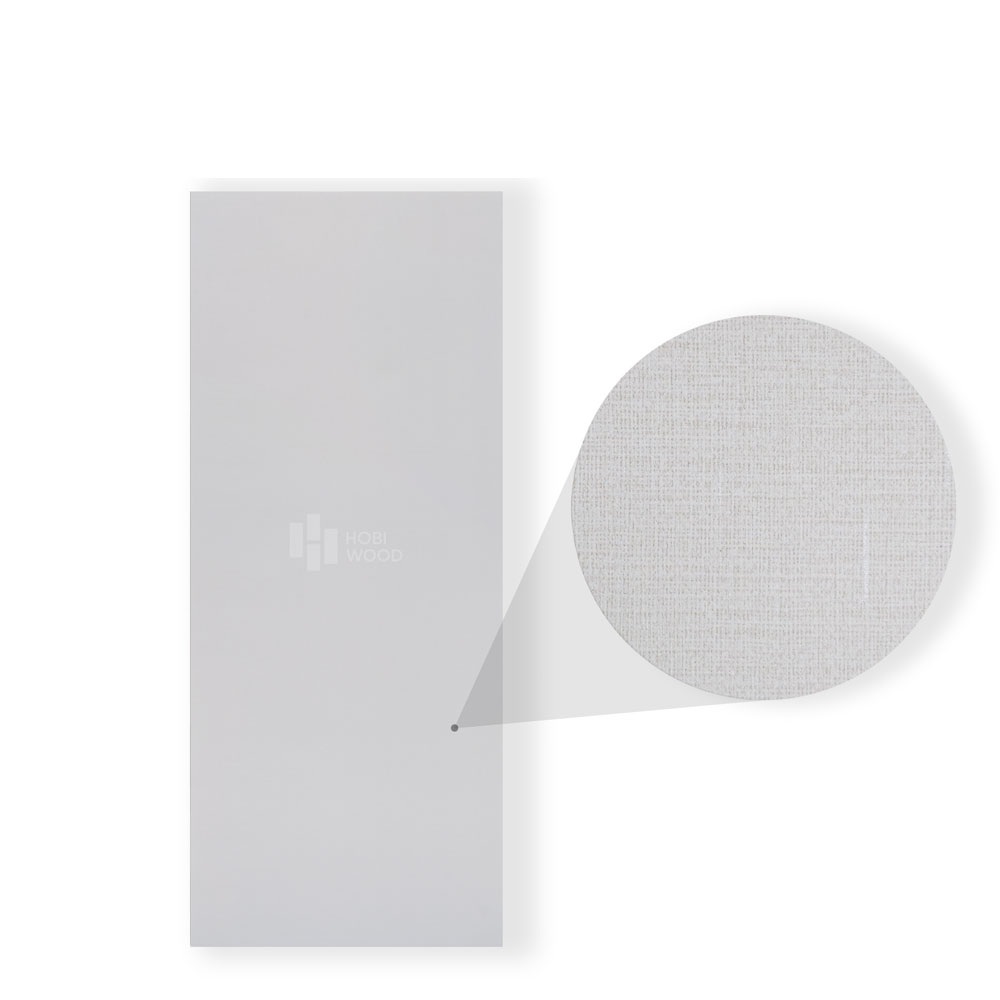 Tấm Ốp Than Tre Vân Vải HB404 - Màu Xám Trắng 2 Tấm ốp than tre vân vải xám trắng HB404 Hobi Wood – kích thước 3000x1220x8mm